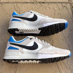 New. Ike Air Pegasus 89 Golf Shoes White Gray Blue Men’s 14