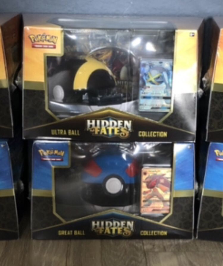 Pokemon - HIDDEN FATES - Great Ball / Ultra Ball Collections (Factory Sealed / Unopened)