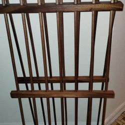Antique vinyl wooden record holder 