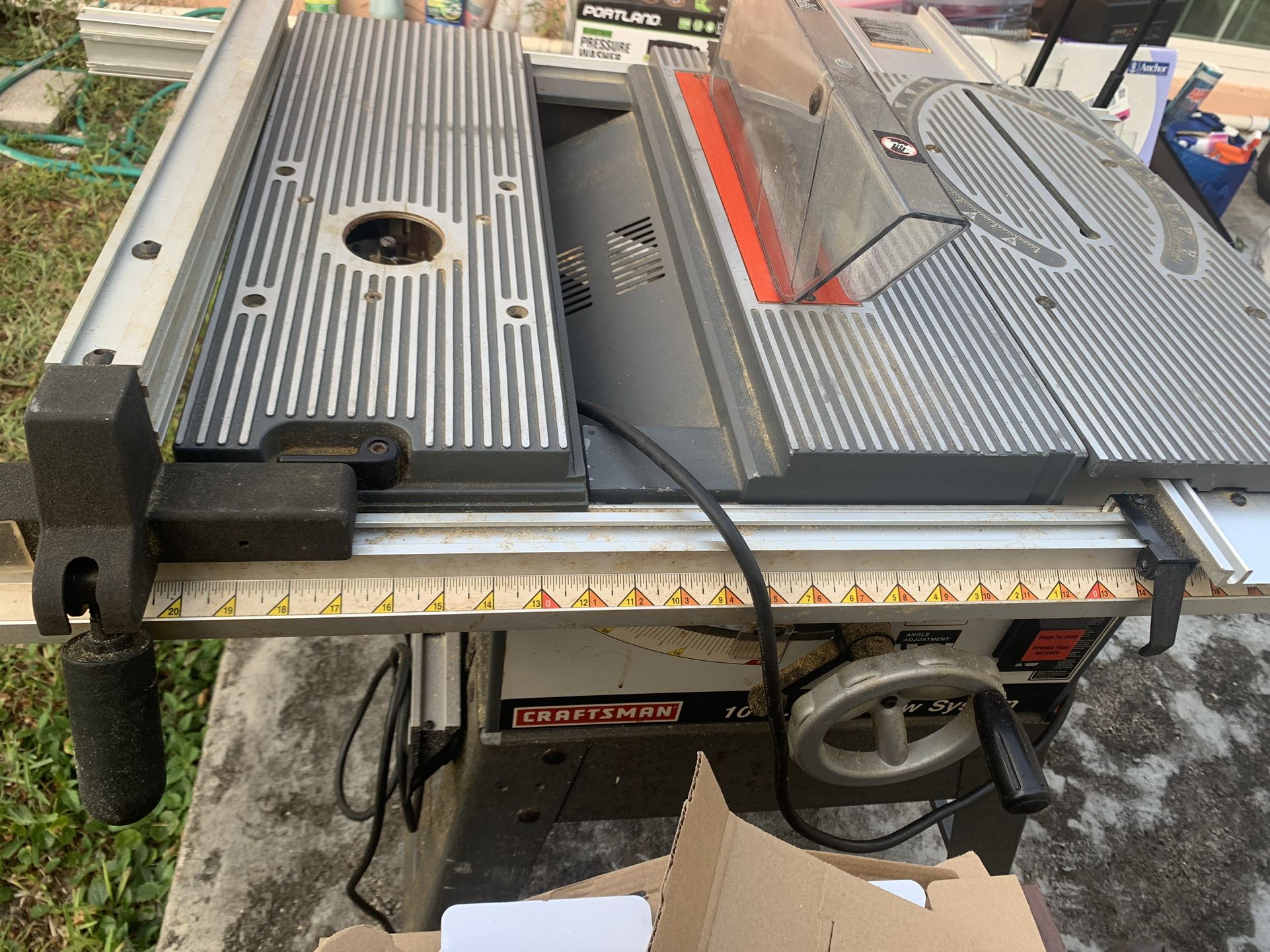 CRAFTSMAN 10” Table Saw System with Metal Stand Included (negotiable) REALISTIC OFFERS PLEASE