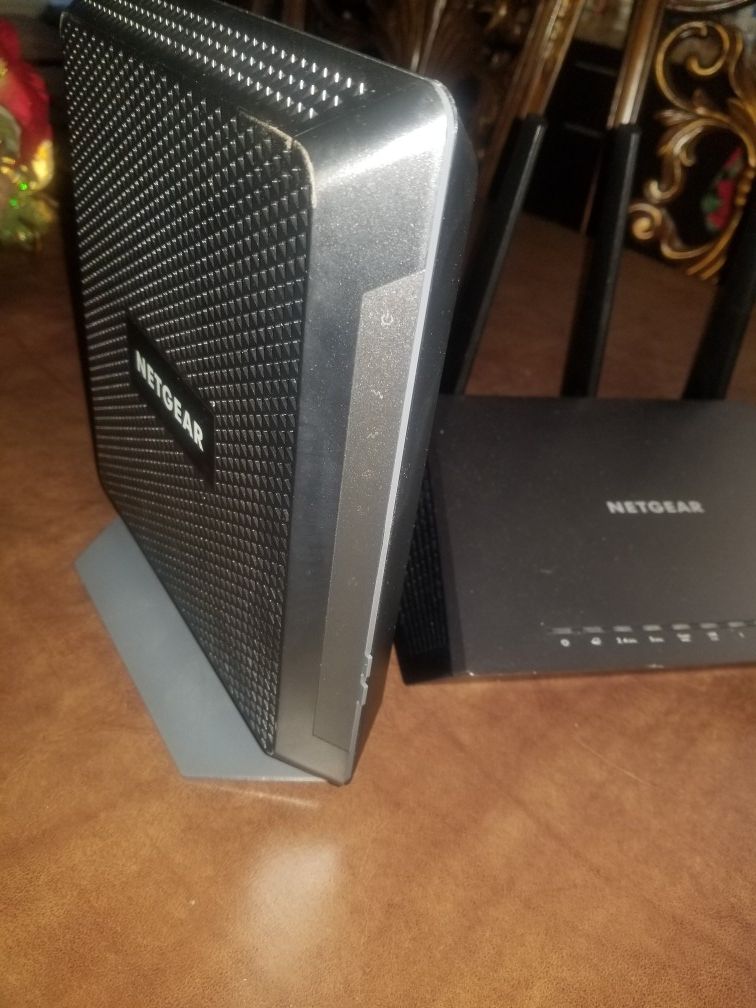 Modem and router