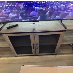 Gray Rustic Oak TV Stand