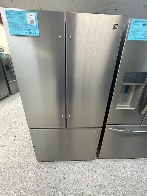 New Kenmore Stainless French Door Refrigerator