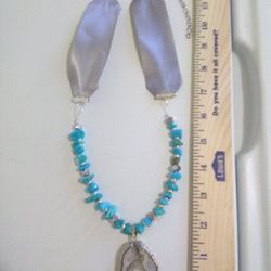 White Druzy Necklace