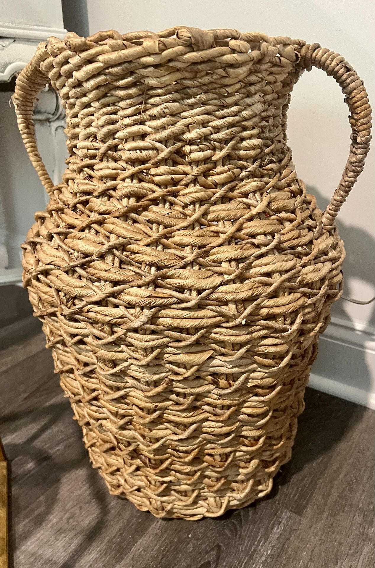 Woven Decorative Basket Vase Jug