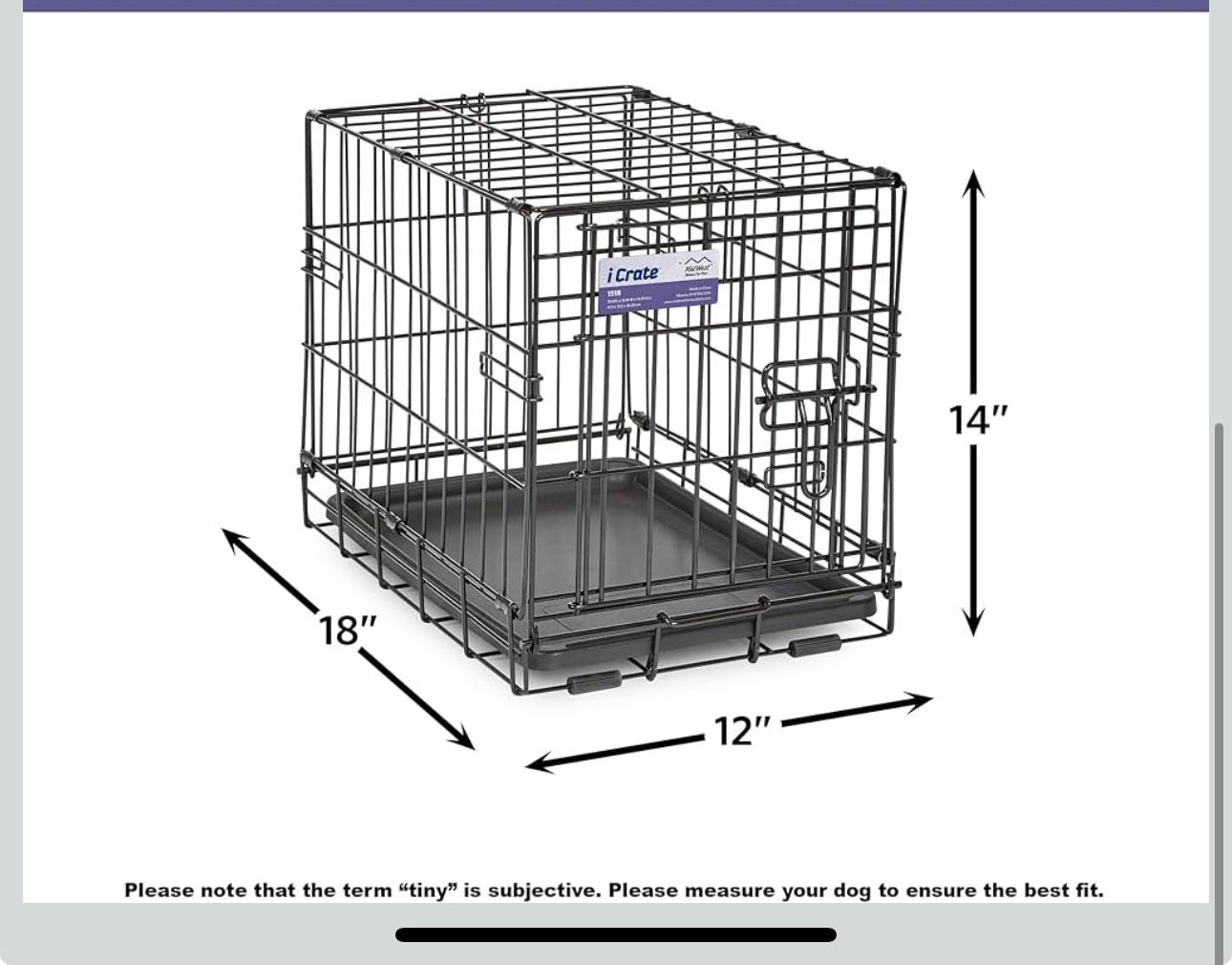 Small Dog Kennel 