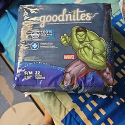 Unopened S/M Goodnites Pull Up