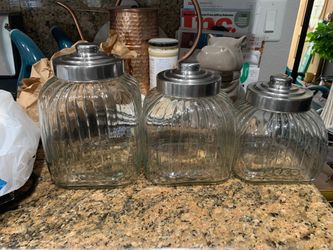 3 Glass Storage Containers