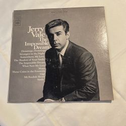 Jerry Vale The Impossible Dream 1966 CS-9383 Vinyl 12''