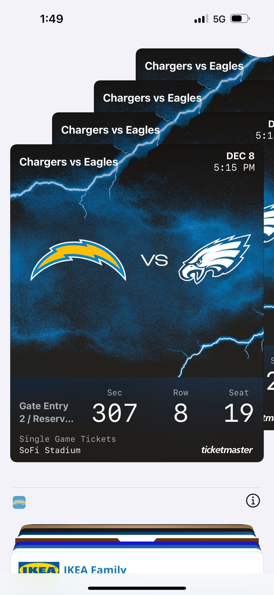 Chargers And Eagles Tickets For Monday Night Football