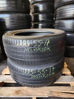215 55R 17 USED TIRES HANKOOK KINERGY GT 2155517 USED TIRES (PAIR) MOUNT BALANCE INCLUDED