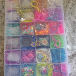Rainbow Loom Bands With Case