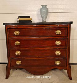 Beautifully JACLYN SMITH dresser featuring , updated brushed golden hardware, and timeless craftsmanship. This versatile 4-drawer dresser with sliding