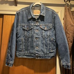 Vintage Levi’s Blanket Lined Denim Jacket Sz42