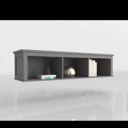 Ikea Grey HEMNES Wall Bookshelf