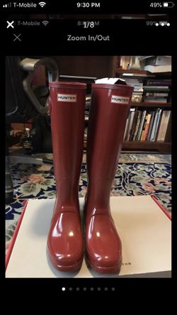Hunter women original tall rain boots size 10