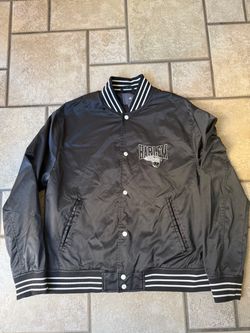 H&M Harlem Varsity Bomber Jacket Black