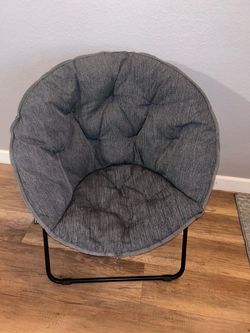 Folding Saucer Chair – Gray