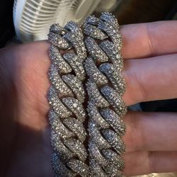 moissanite cuban link chain