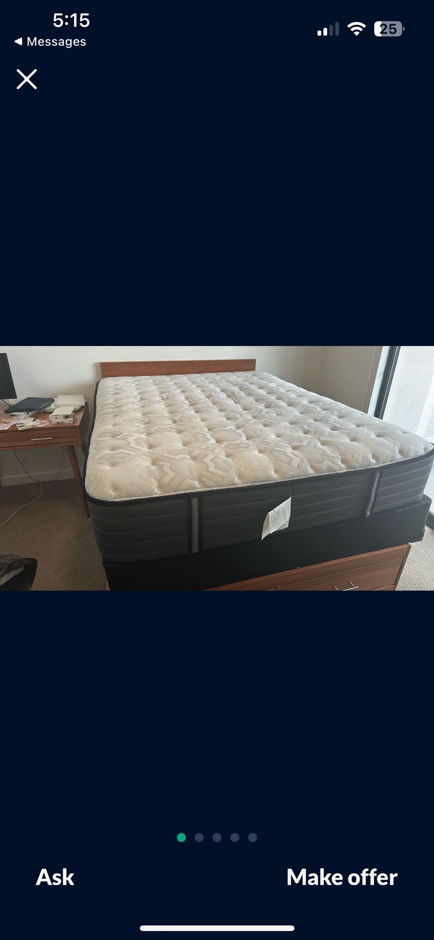 Sealy Matress And Box Spring (Queen Sized)