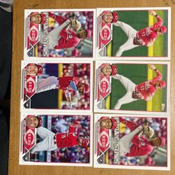 2023 TOPPS CINCINNATI REDS 11 CARD LOT 