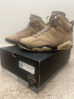 Women Jordan 6 Retro  Brown Kelp GORE-TEX Size 8