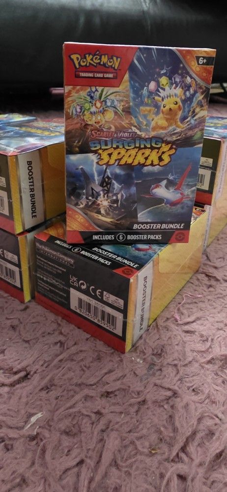 Sealed Scarlet And Violet Pokemon TCG Surging Sparks Booster Bundle