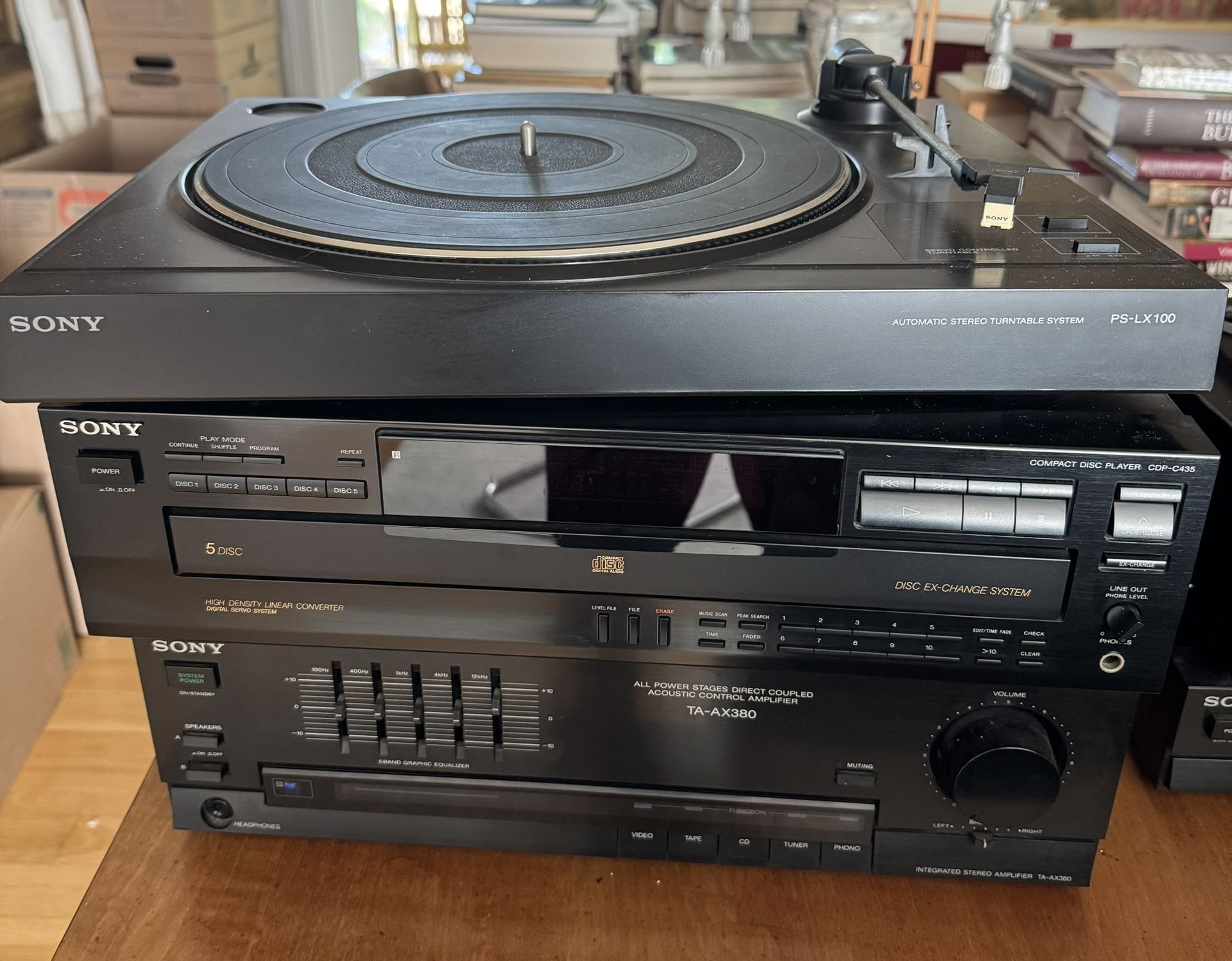 Vintage Sony Stereo System
