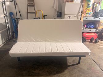 Clean white futon