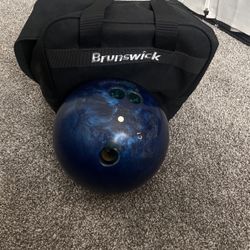 Brunswick Bowling Ball With Bag