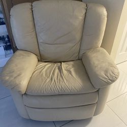 Real Leather Recliner 