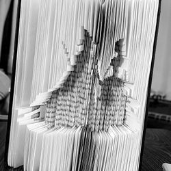 Elphaba & Glinda - Wicked Theme Handcrafted Folded Book