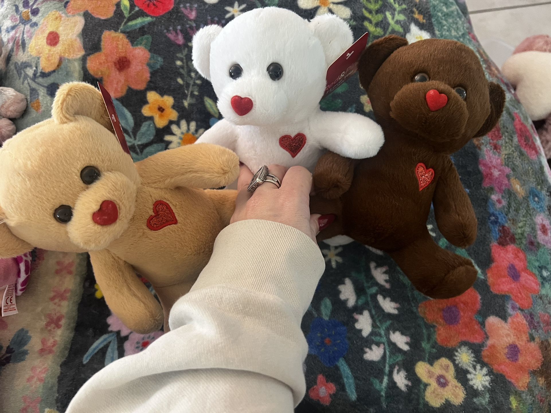 Three Teddy Bears Set ($15) Or Just One $5 (new With Tags) Valentines Day/Vday Plushies