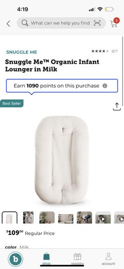 Snuggleme Organic Lounger 