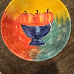 Casafina Handpainted And Numbered Bowl. Made In Portugal