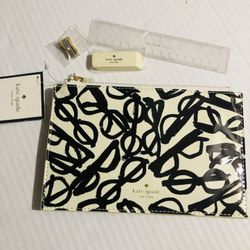 Kate Spade Pouch with Eraser Sharpener and Ruler
