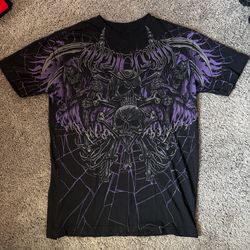 Black And Purple Affliction Shirt