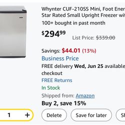 Whynter Freezer
