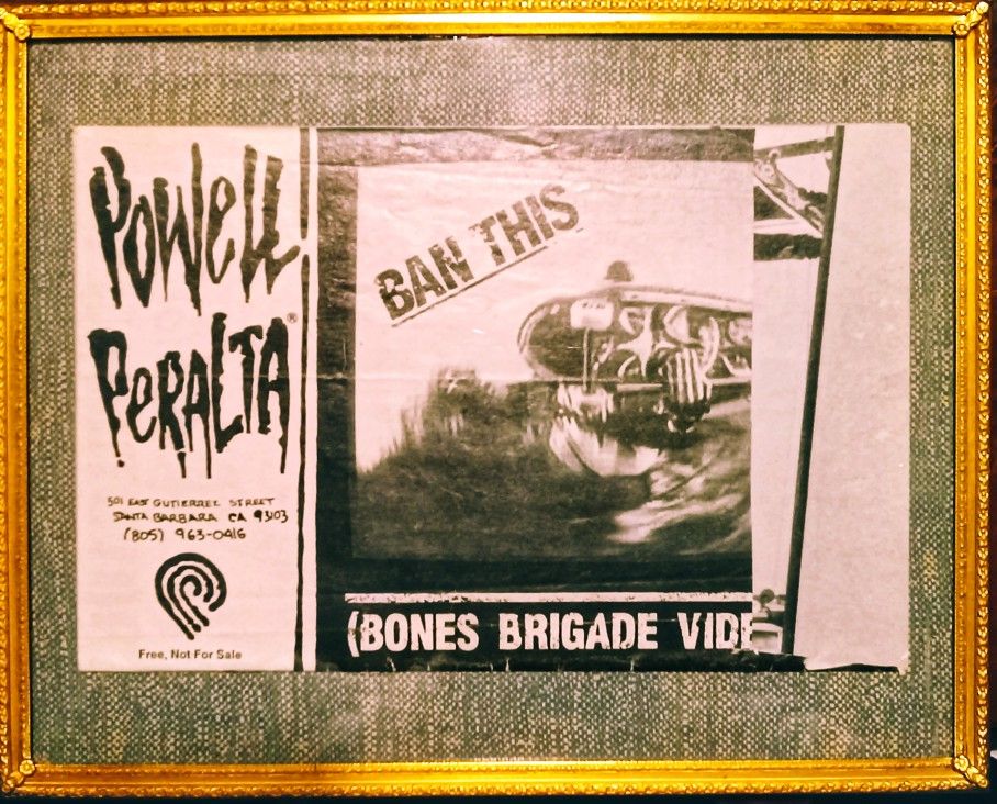 “Framed 80s Powell Peralta Skateboarding Ad Slicks – Collectible Lot”