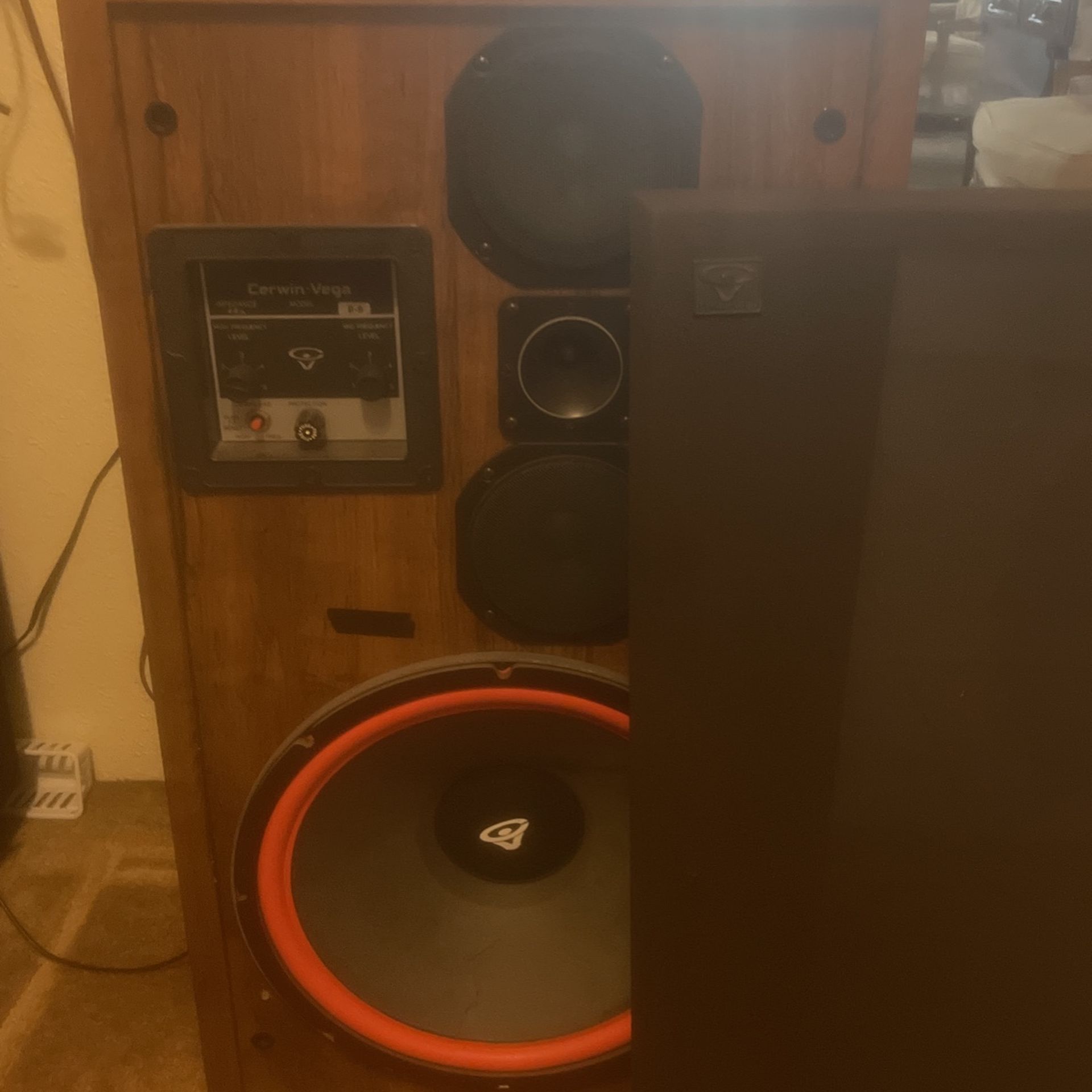 Vintage Cerwin Vega 15 Inch Speakers D9