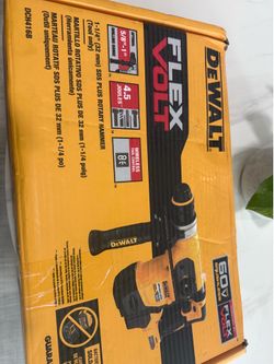 DEWALT FLEXVOLT 60V MAX Cordless 1-1/4 in. SDS Plus Rotary Hammer (Tool Only)