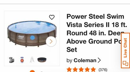 Coleman 18’x48” above ground pool