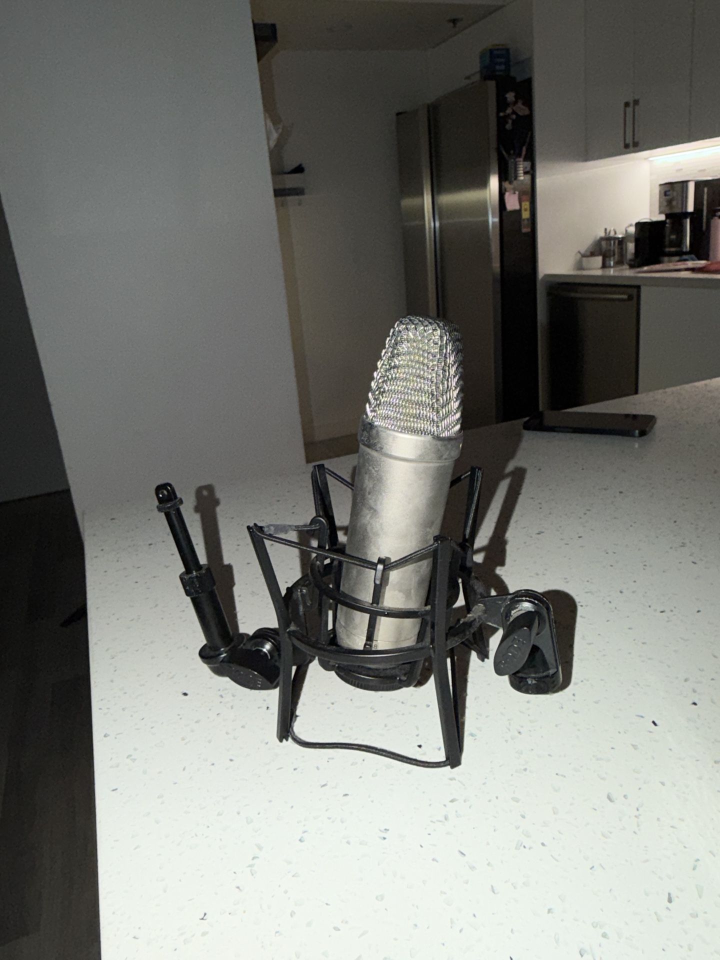 Mic Rode NT1 5th Generation Condenser Microphone with SM6 Shockmount and Pop Filter - Silver