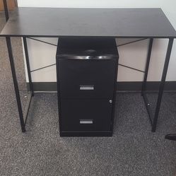 Desk And Filing Cabinet