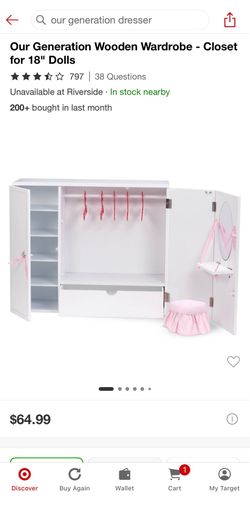 Our Generation Wardrobe Dresser