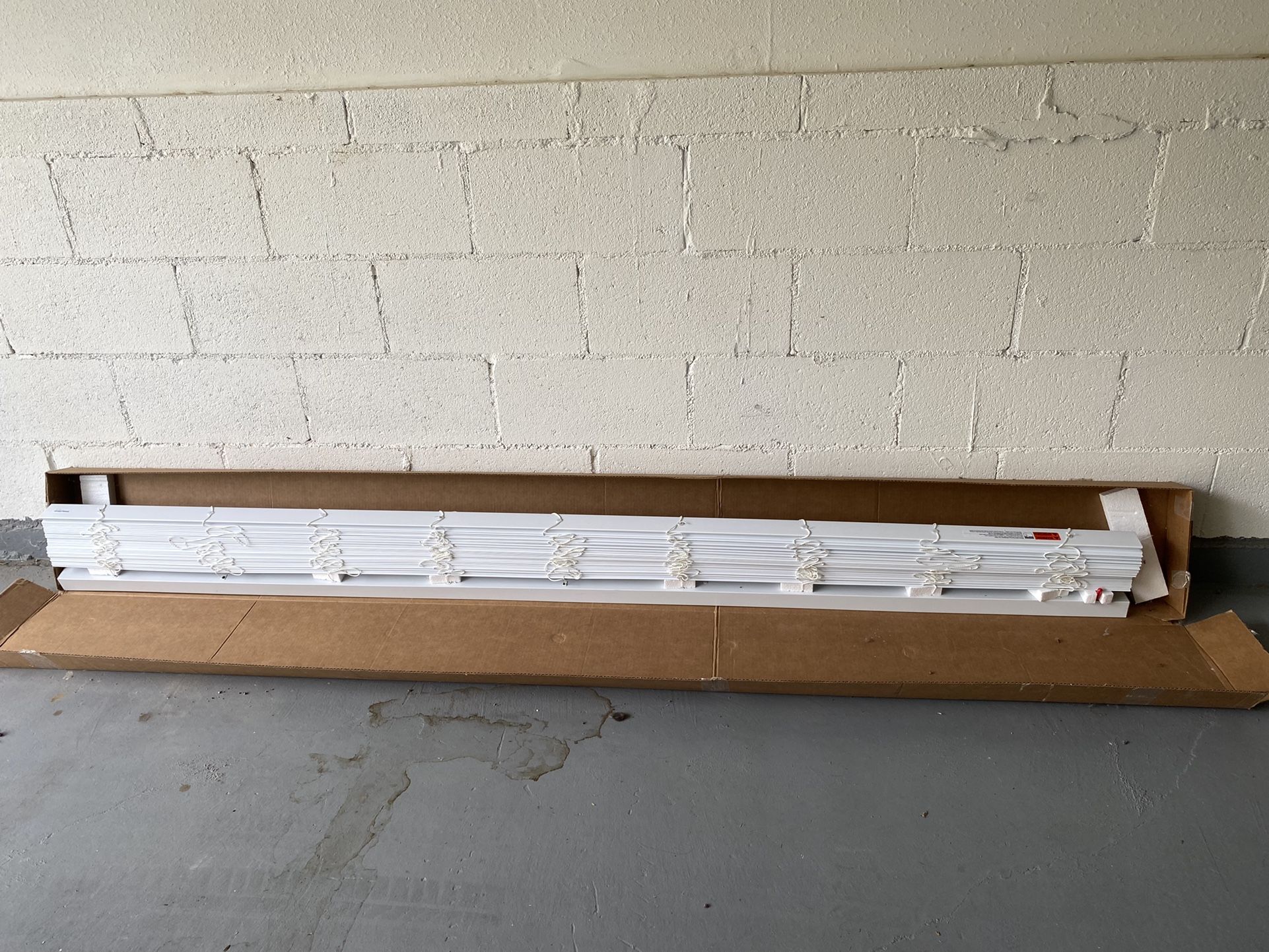 Brand New White Faux Wood Blinds