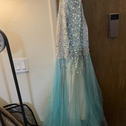 Mermaid Type Dress. Beaded New 