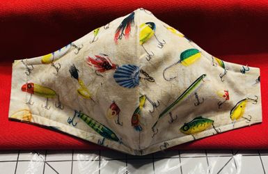 Fishing lures theme mask