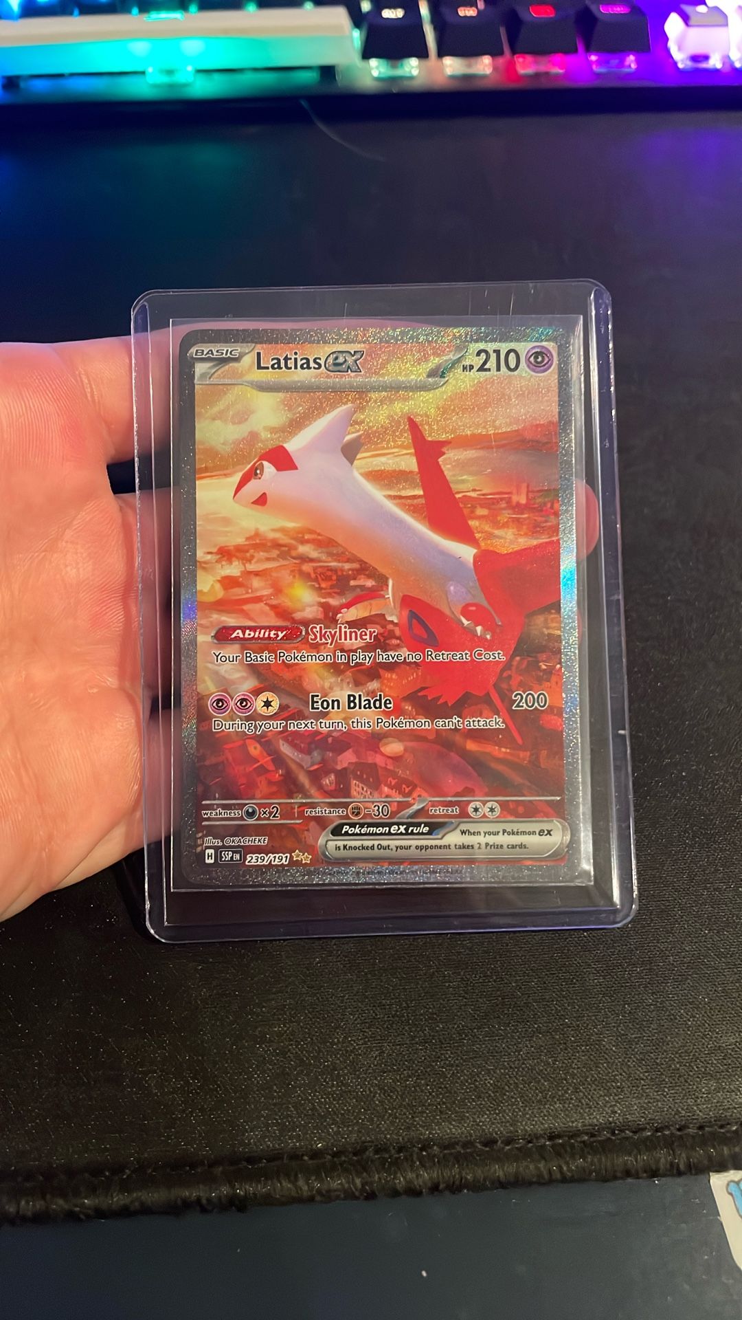 Pokemon SIR Latias EX #239 Surging Sparks