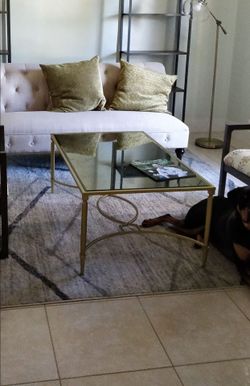 Large mirror coffee table